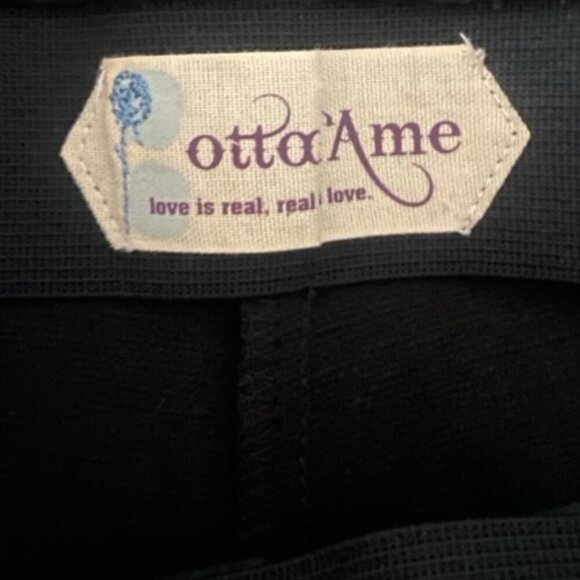 Ottod'Ame Black Leather Front Leggings 40 - Picture 2 of 5